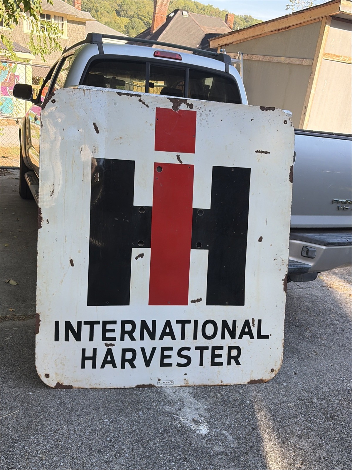 Original International Harvester Dealer Porcelain Sign