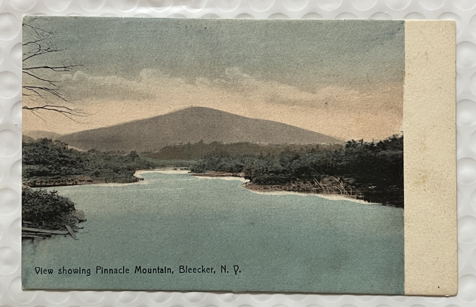 Rare c1907 Bleecker New York Postcard Pinnacle Mountain VERY RARE