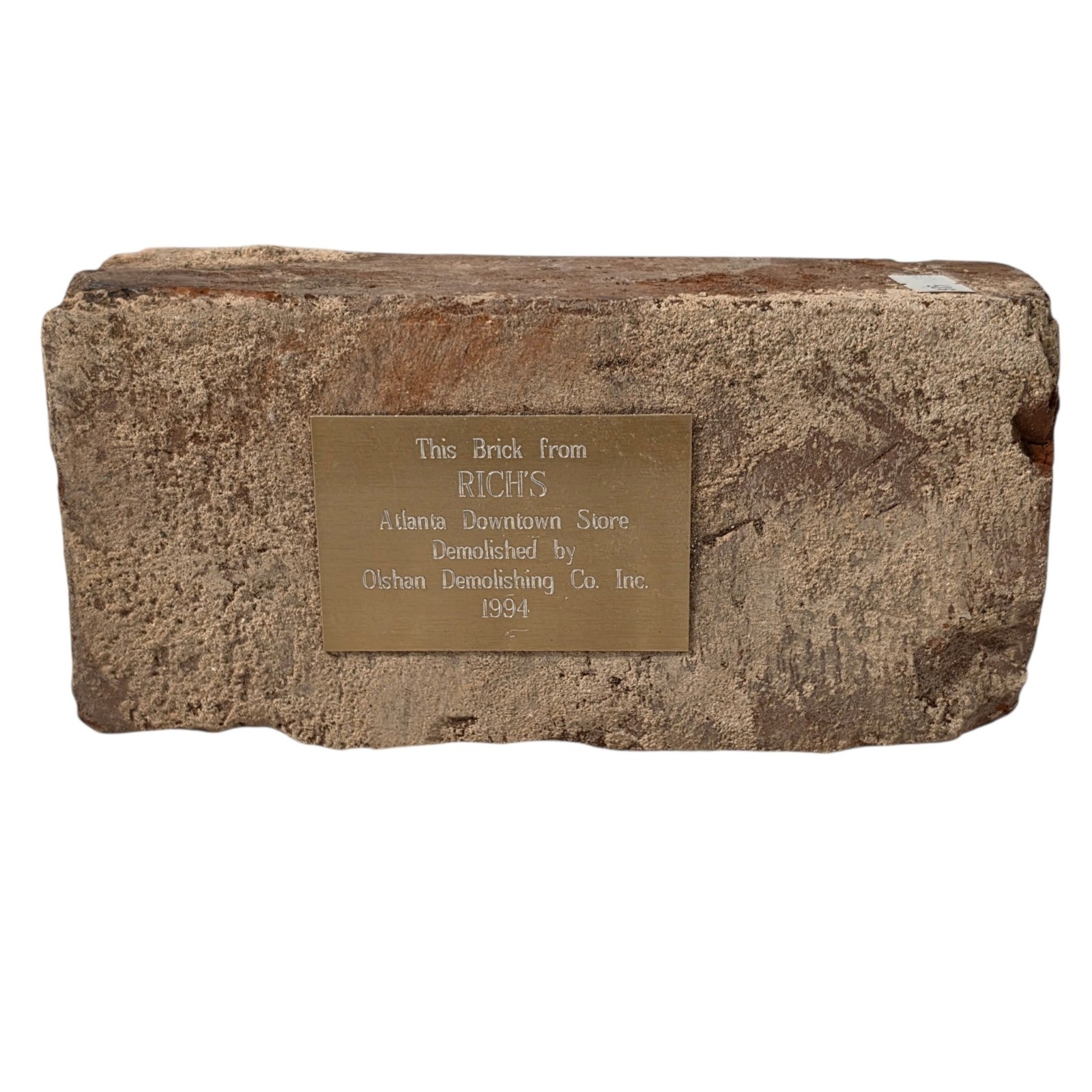 Rich\'s Department Store 1994 Atlanta Downtown Demolition Brick Memorabilia