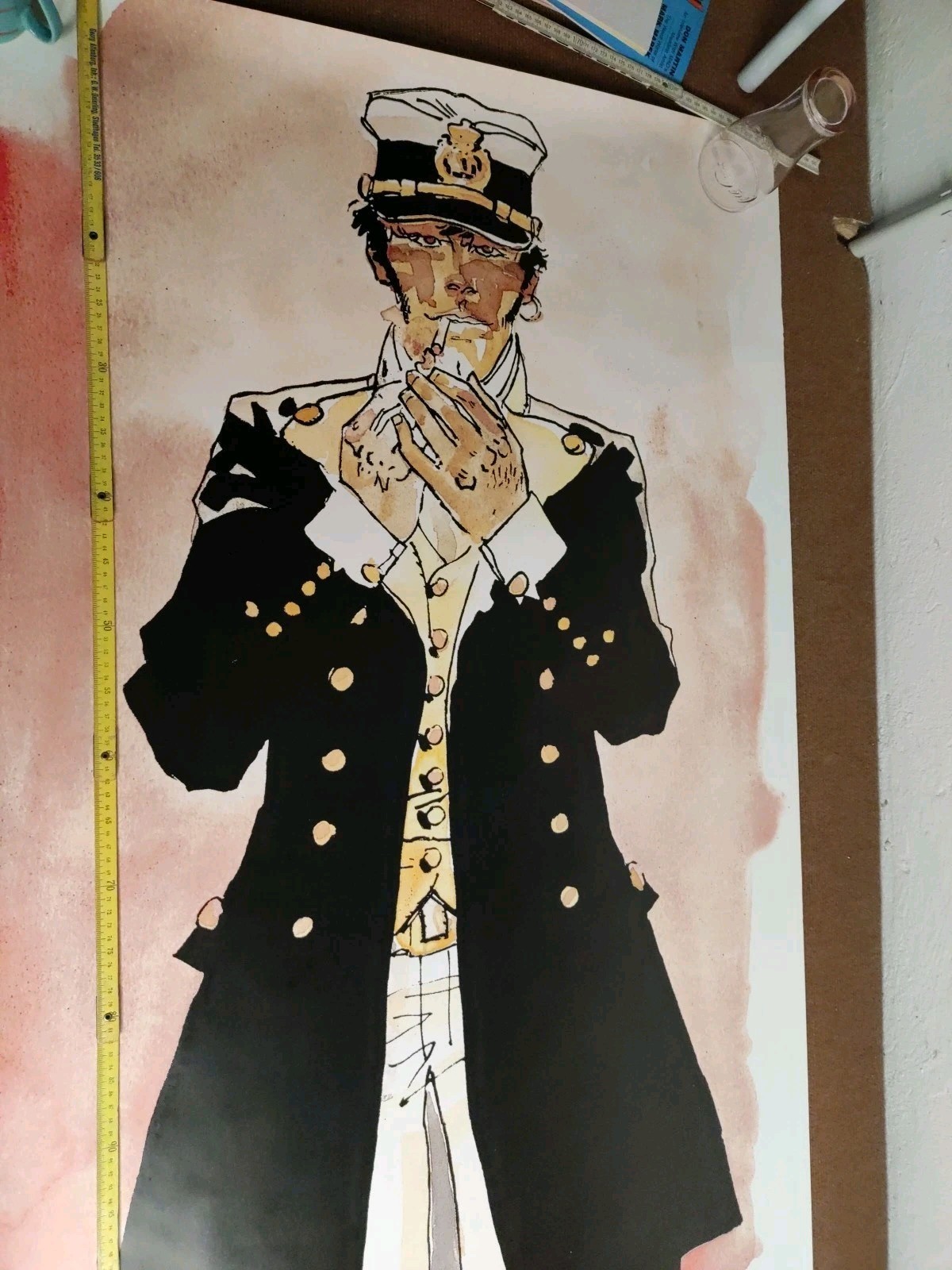 Corto Maltese Poster, 40 Years Old 79.5cm Wide And 194.5cm Long