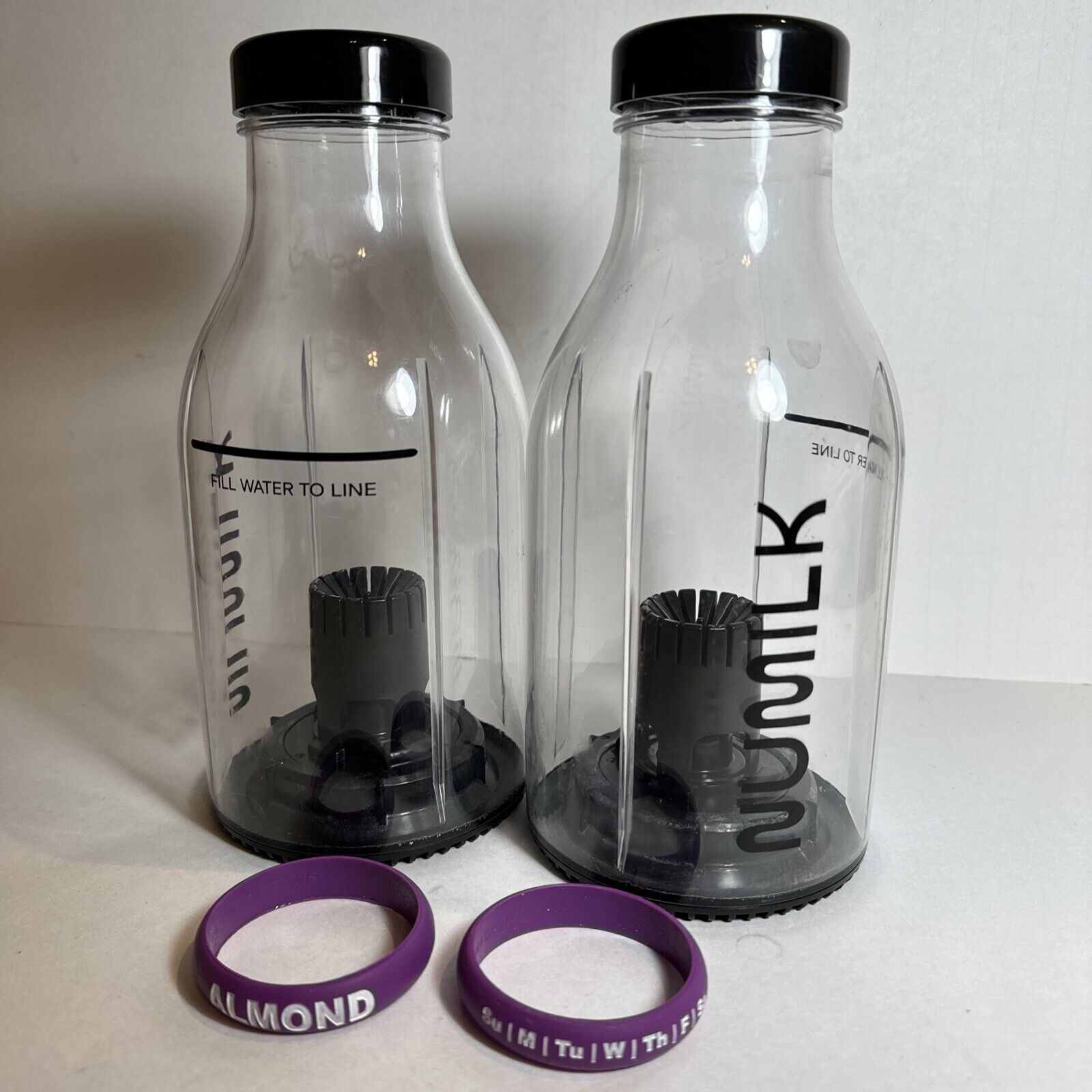 Numilk Pro Bottle- Qty 2 With Almond Milk Jar Labels