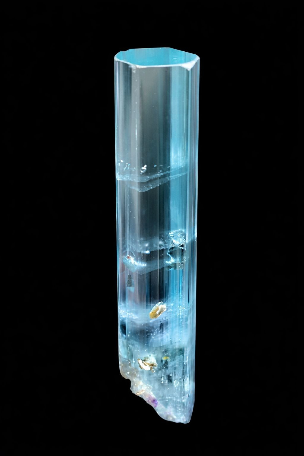 62Ct Top  Natural Full Terminated Aquamarine  Crystal From Shigar Pakistan