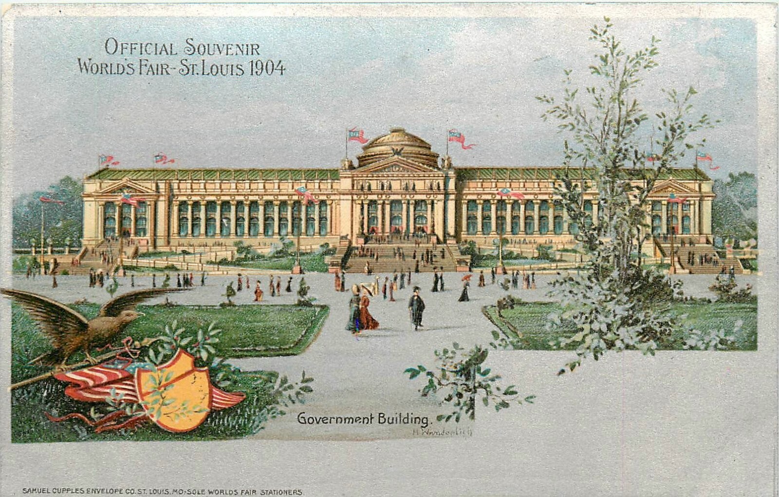 C1910 St, Louis Missouri Government Building Cupples undivided Postcard 25-5501