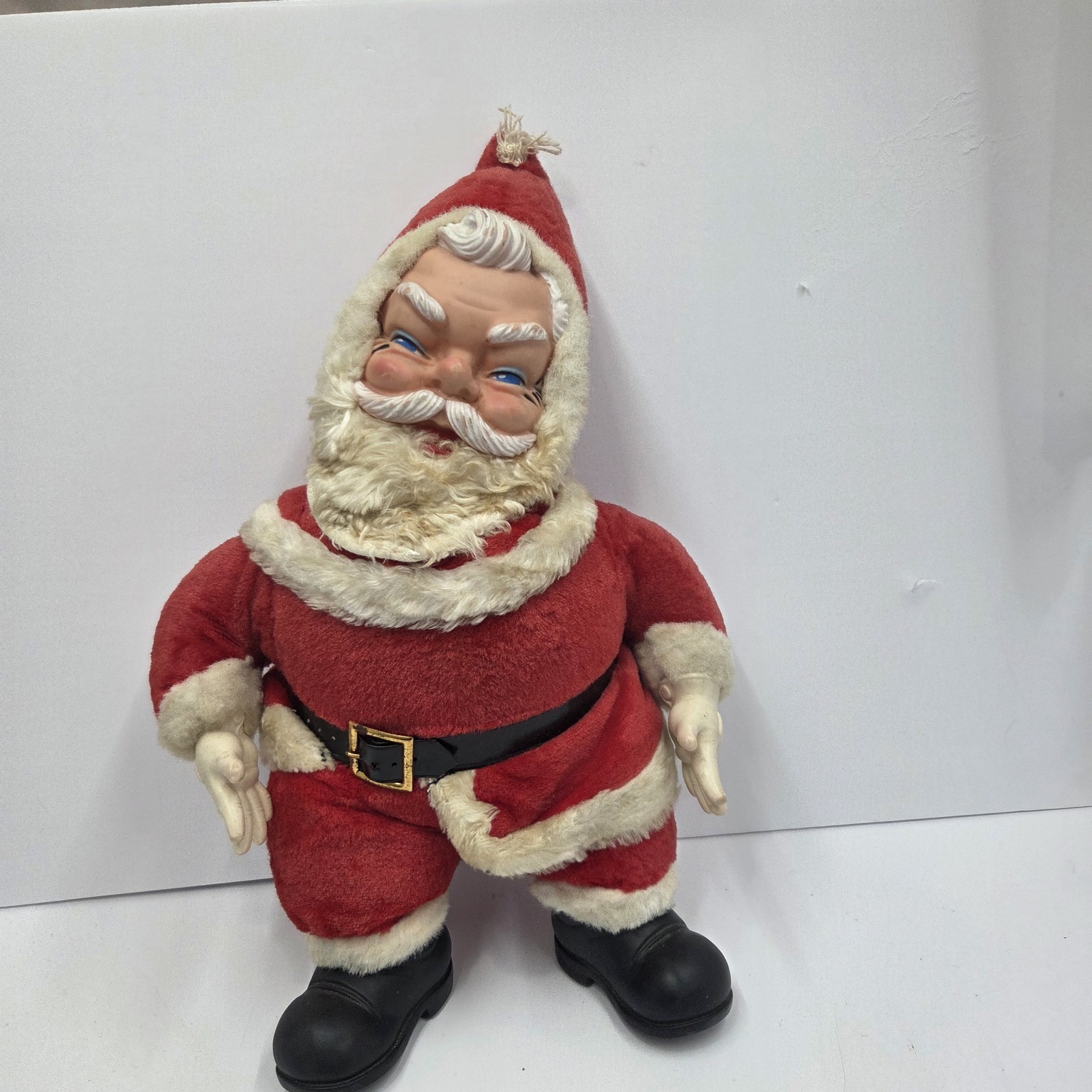 Vintage 50s Rushton Company Star Creation Coca-Cola Rubber Face Santa Claus