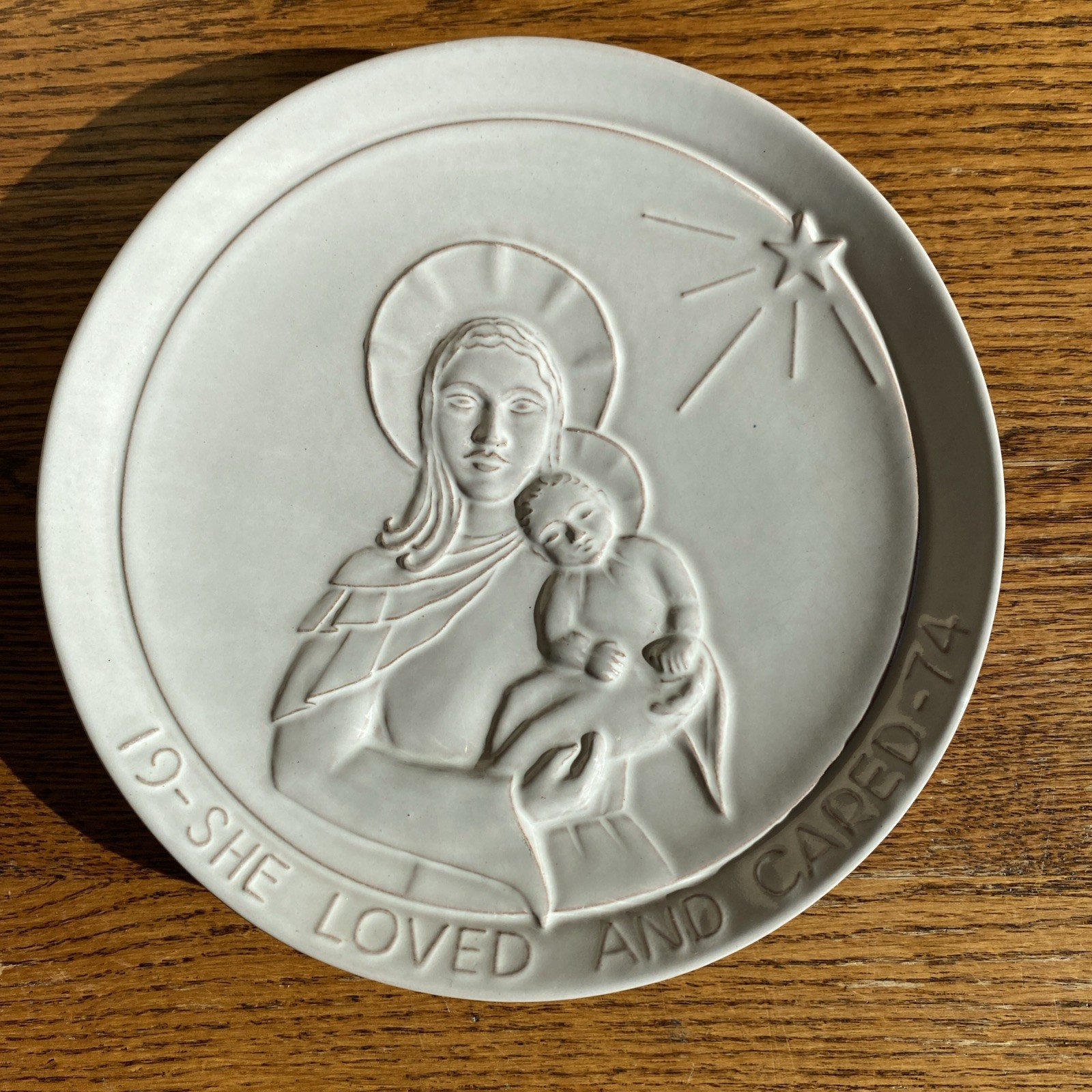 1974 FRANKOMA Christmas Plate 