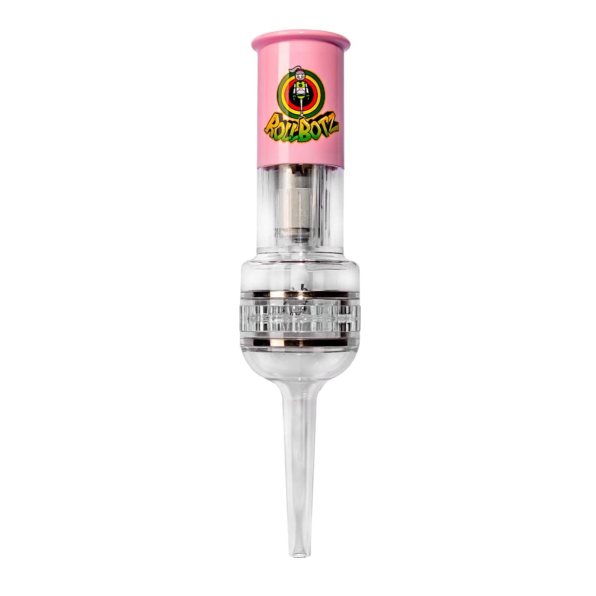 RollBotz Robokone Filler Bead Grinding Mill with Funnel USB Chargeable Pink…