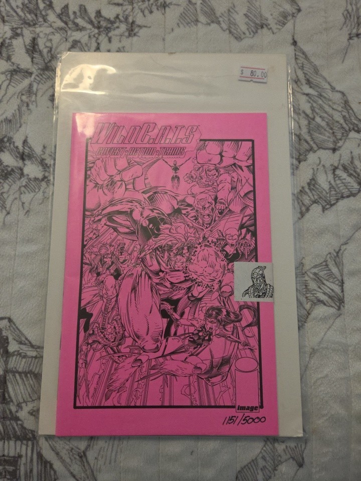 WILDC.A.T.S #1 PINK ASHCAN LTD IMAGE COMICS NM Sealed #1151/5000 Jim Lee Choi
