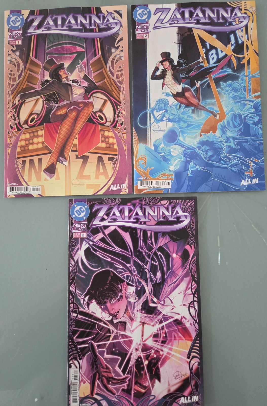 ZATANNA #1 2 3 (2026) DC NEXT LEVEL COMICS ALL IN JAMAL CAMPBELL JUSTICE LEAGUE