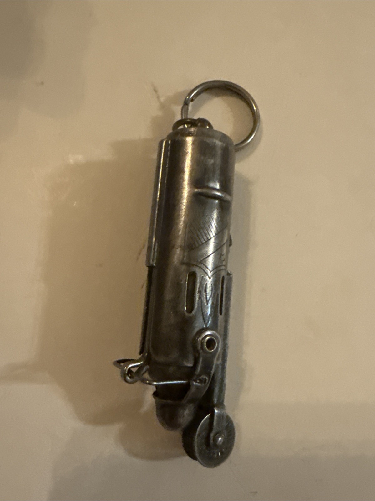 Vintage WW2 Bowers  Steel Trench Lighter  Kalamazoo Mich. USA Untested