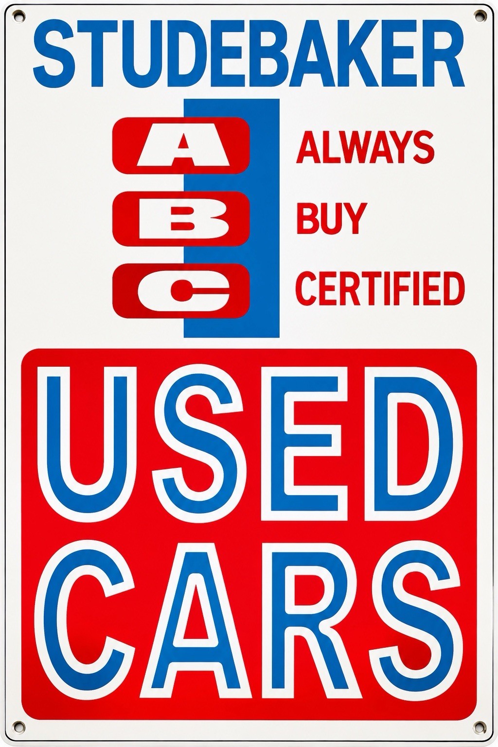 Studebaker Used Cars Vintage Style Sign ￼Garage Art