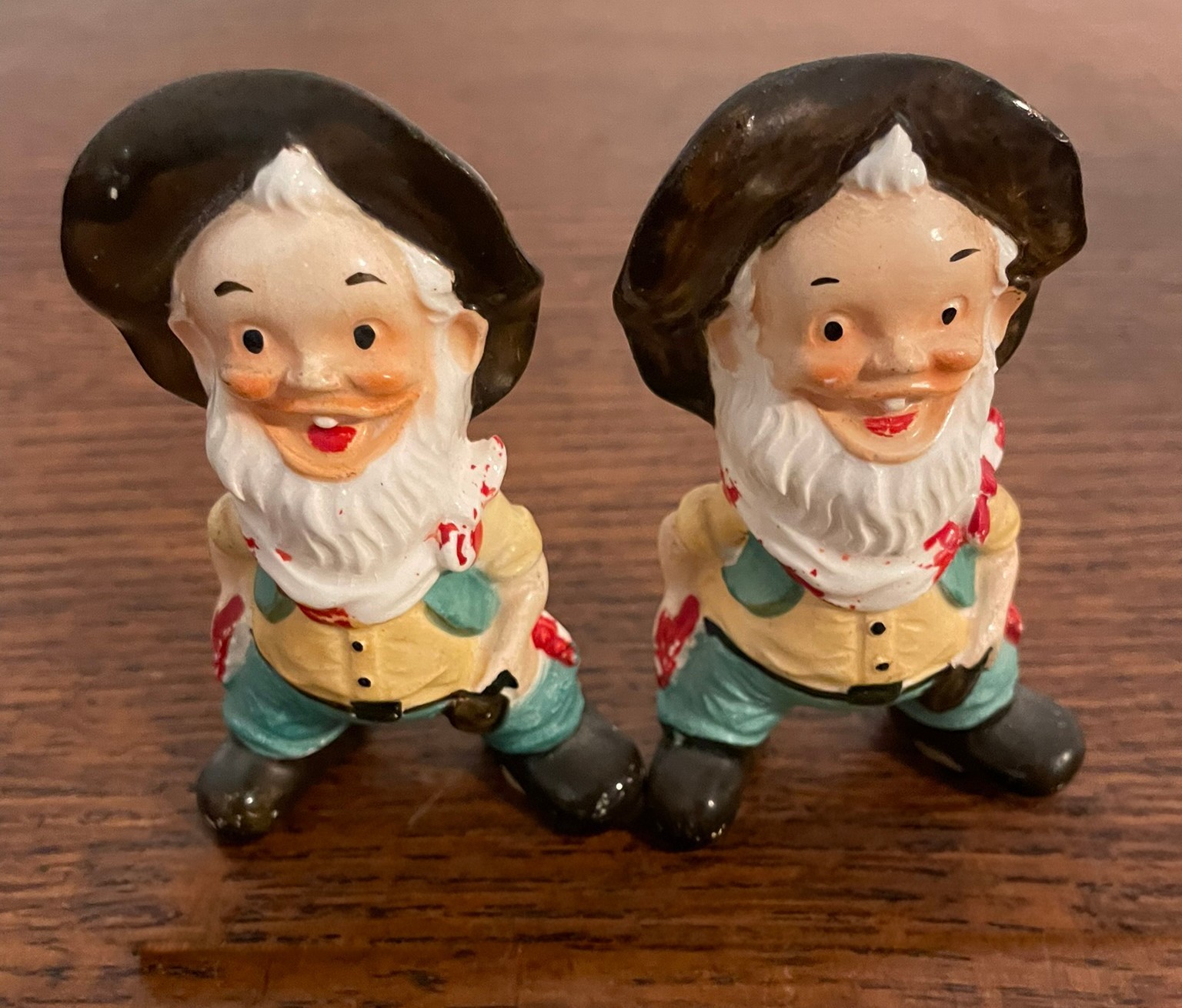 Vintage Dick Graves Nugget Sparks NV Salt Pepper Shakers 1950s