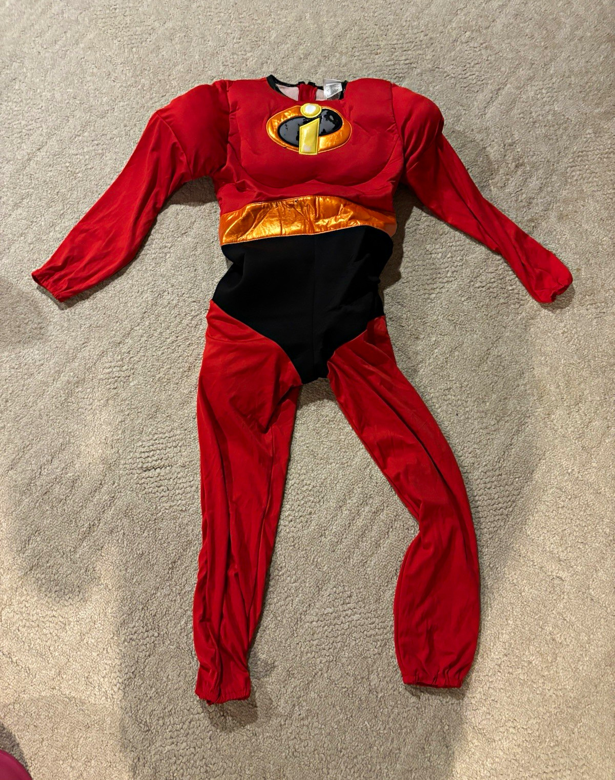 Disney Shopping The Incredibles Youth Large Costume Bodysuit L Red/Black/Gold