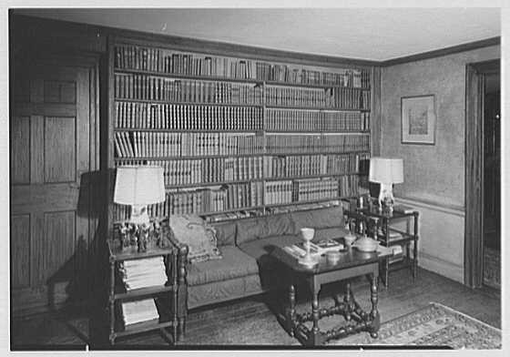 Saybrook Connecticut Katherine Prentiss Murphy Residence Library 1949 Interior