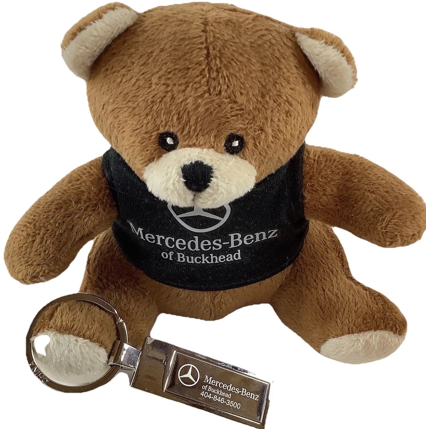 Mercedes Benz Teddy Bear (5 Inches Tall) And Mercedes Benz Key Chain From Dealer