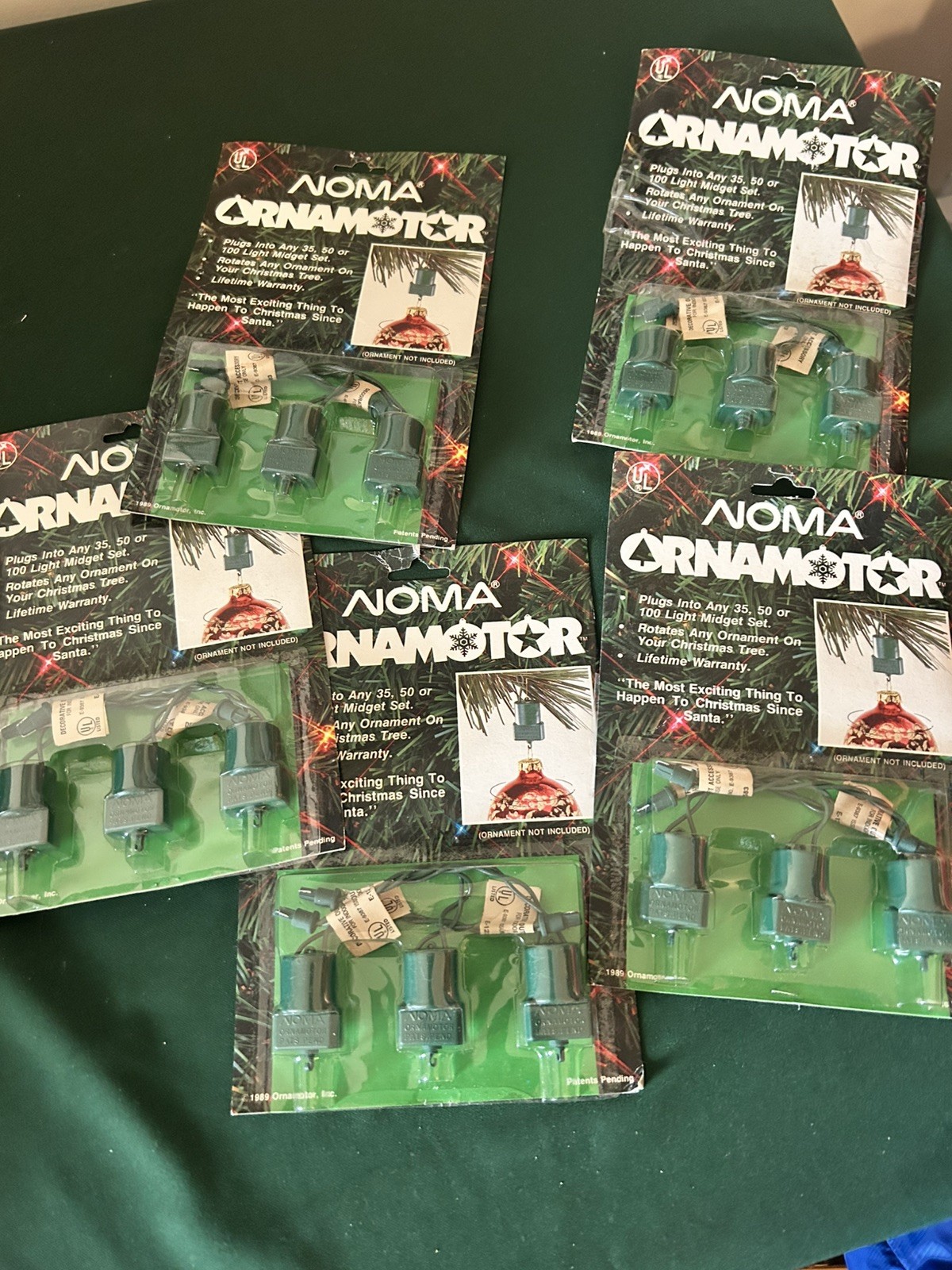 New Lot of 15 NOMA Ornamotion Ornamotor Christmas Ornament  Spinner