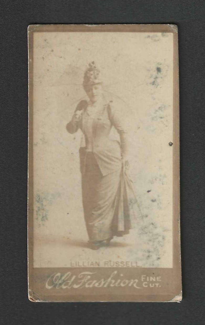 c1880's N664 Tobacco Card - Old Fashion Fine Cut Actresses - Lillian Russell
