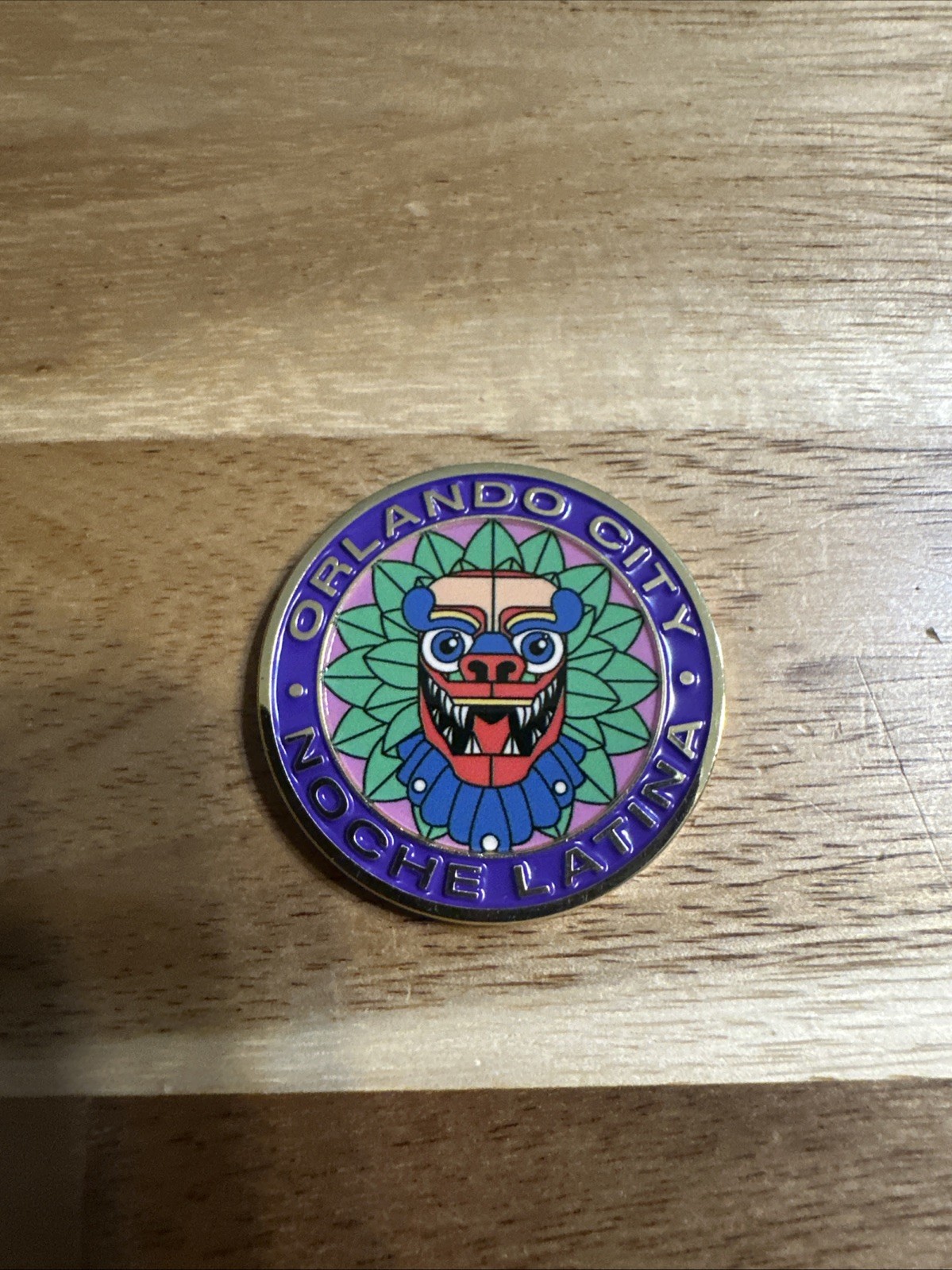 Challenge Coin Walt Disney World Orlando City Soccer Club Noche Latina