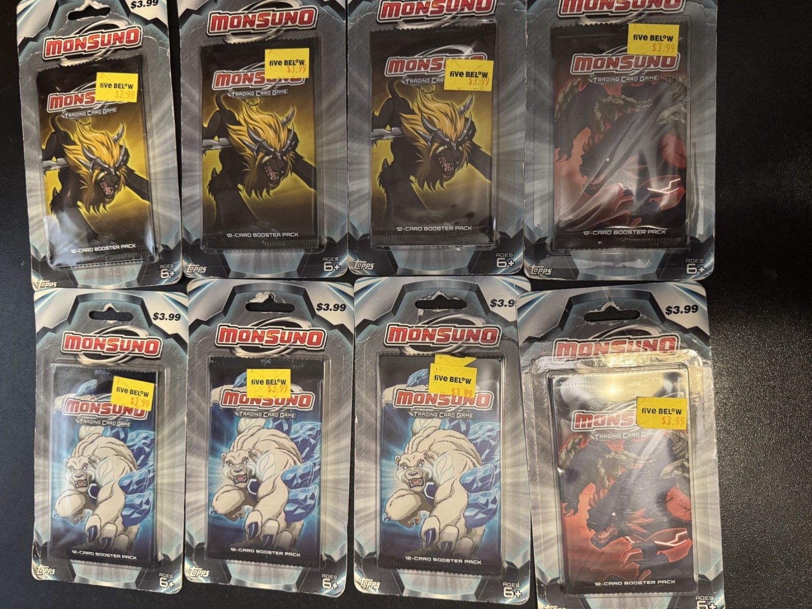 2012 Topps Monsuno TCG Sealed Booster Pack Lot x8  OOP Trading Cards