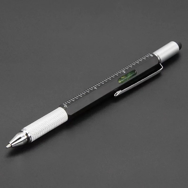 7 in 1 Multifunctional Pen Stylus Screwdriver Ruler Level Ballpoint Tool