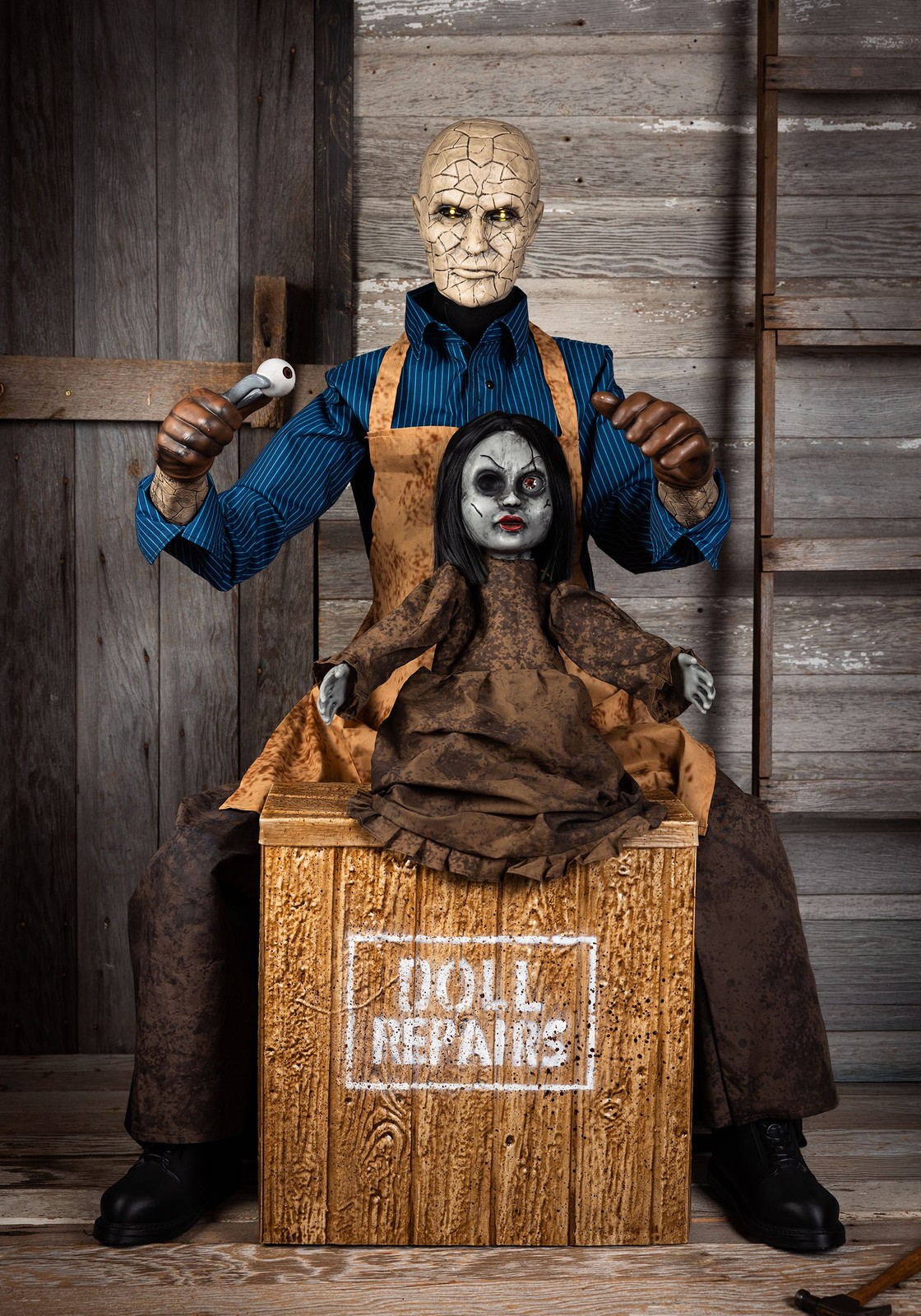 5.9FT The Doll Maker\'s Curse Animatronic Decoration