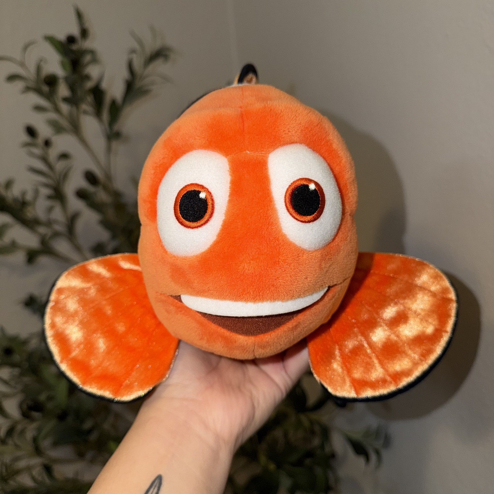 Disney Pixar Finding Nemo Marlin The Clownfish Stamped Rare HTF Plush Toy