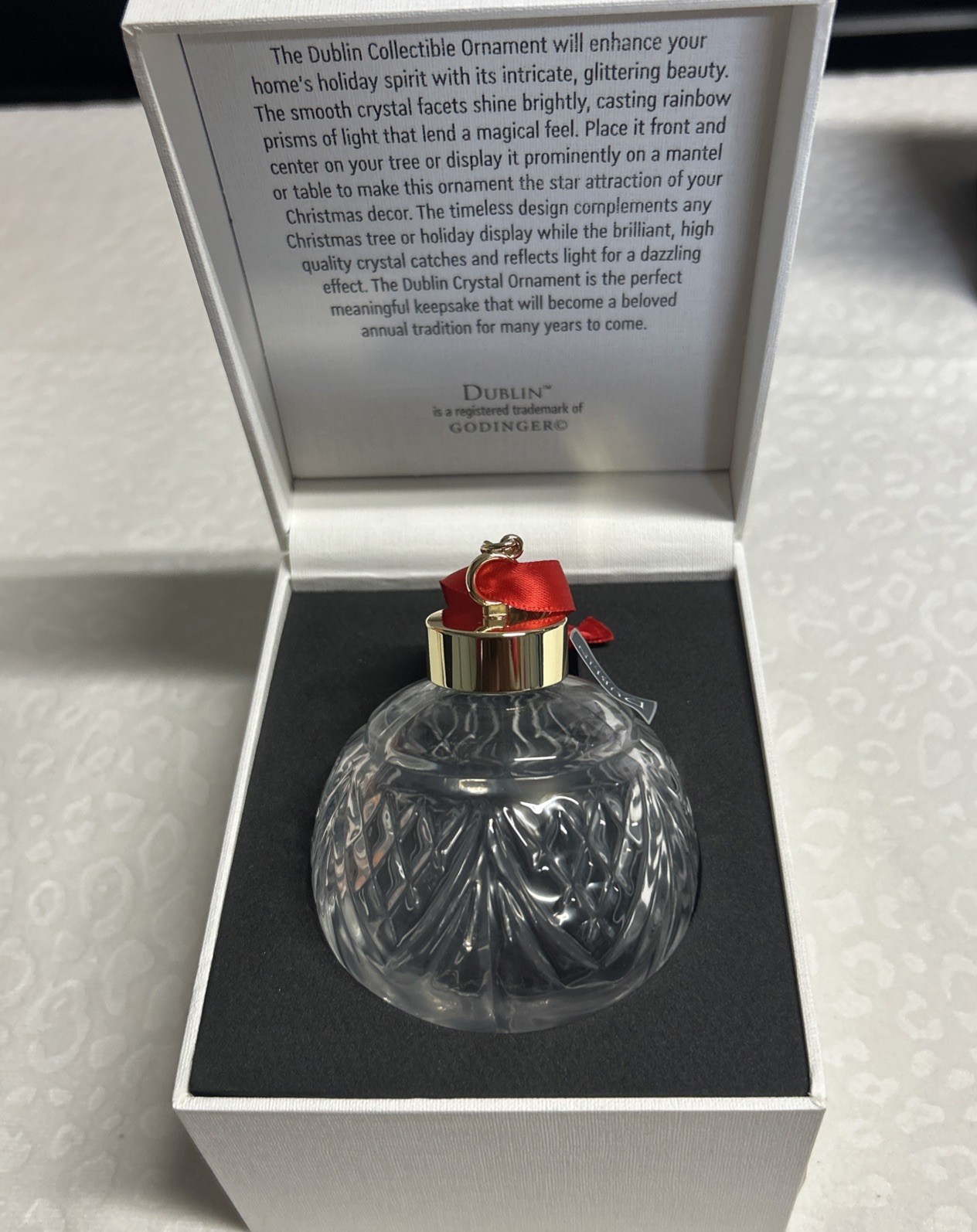 DUBLIN COLLECTIBLE CRYSTAL ORNAMENT 2024 With BOX