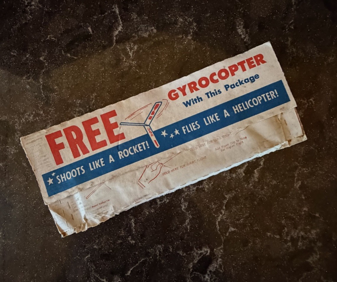 RARE 1960's Vintage FRITOS GYROCOPTER 