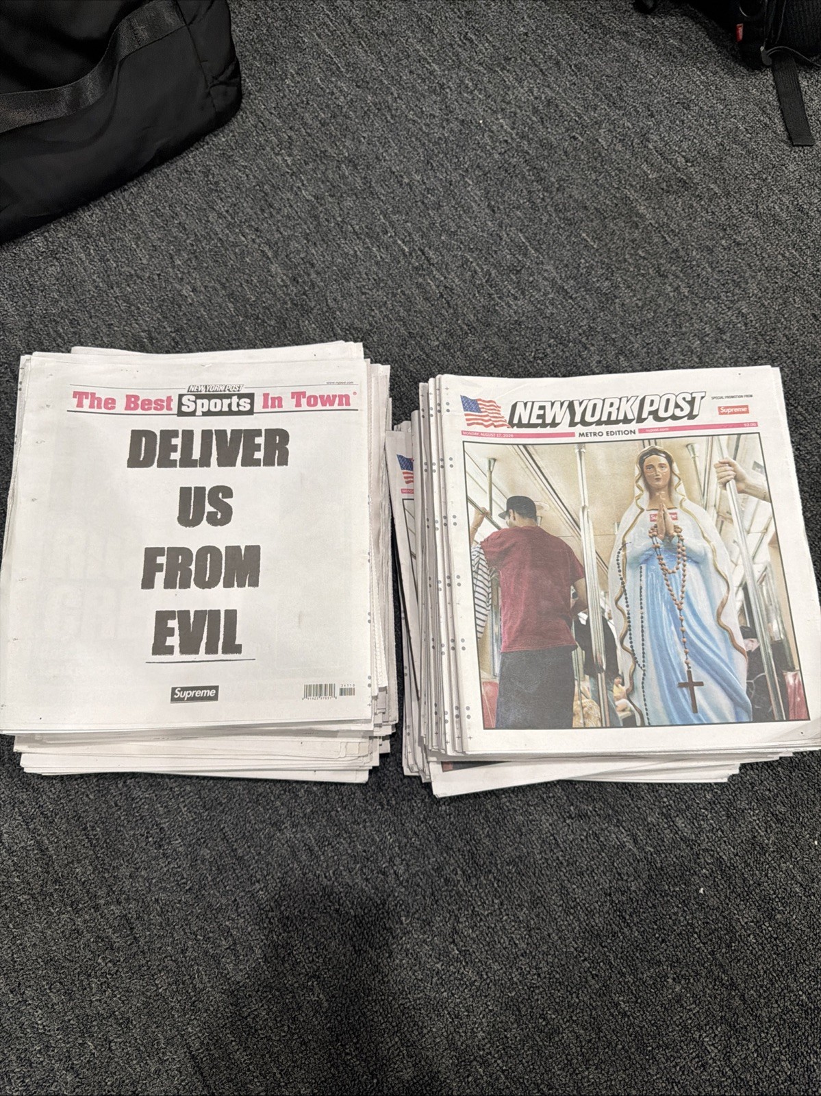 SUPREME New York Post Metro Edition Aug 17 2026 Newspaper “Deliver Us From Evil”