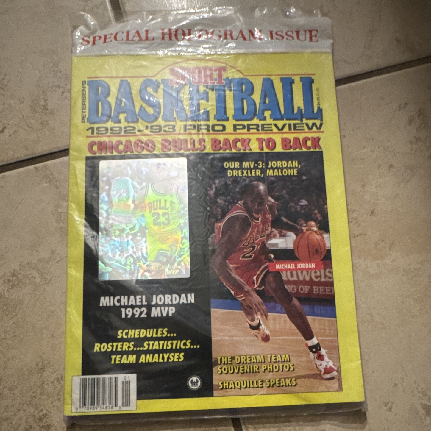 Vintage Michael Jordan Sport Basketball 1992 - 93 Pro Preview Magazine Sealed