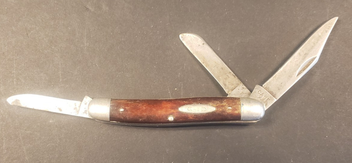 L25 - Vintage CASE XX  STOCKMAN 6347HP Pocket Knife  - 3 Blade - 1948-1964