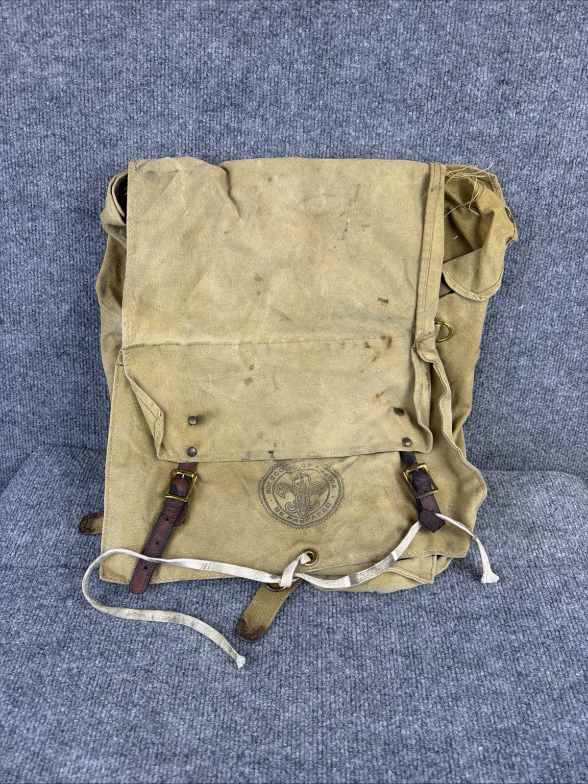 Vintage Boy Scouts Of America # 574 Yucca Pack Backpack Canvas Bag Rucksack BSA