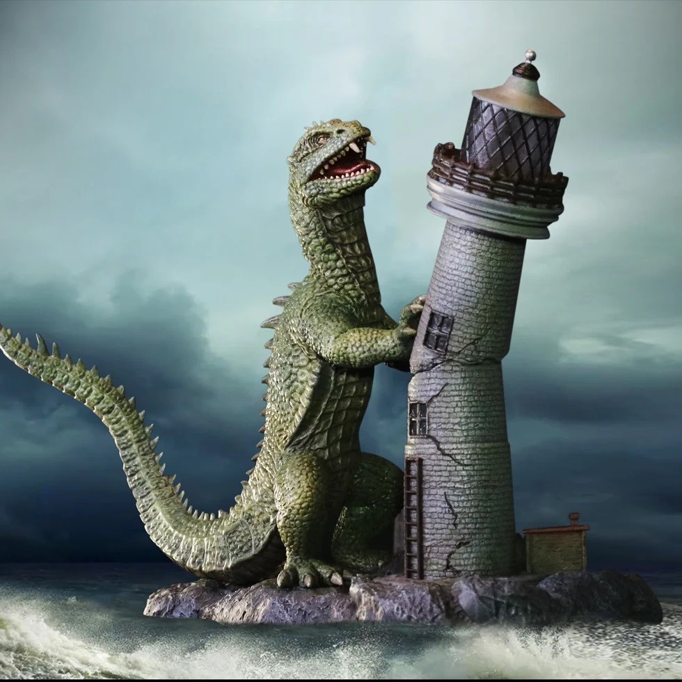 Star Ace The Beast from 20,000 Fathoms Lighthouse Attack diorama