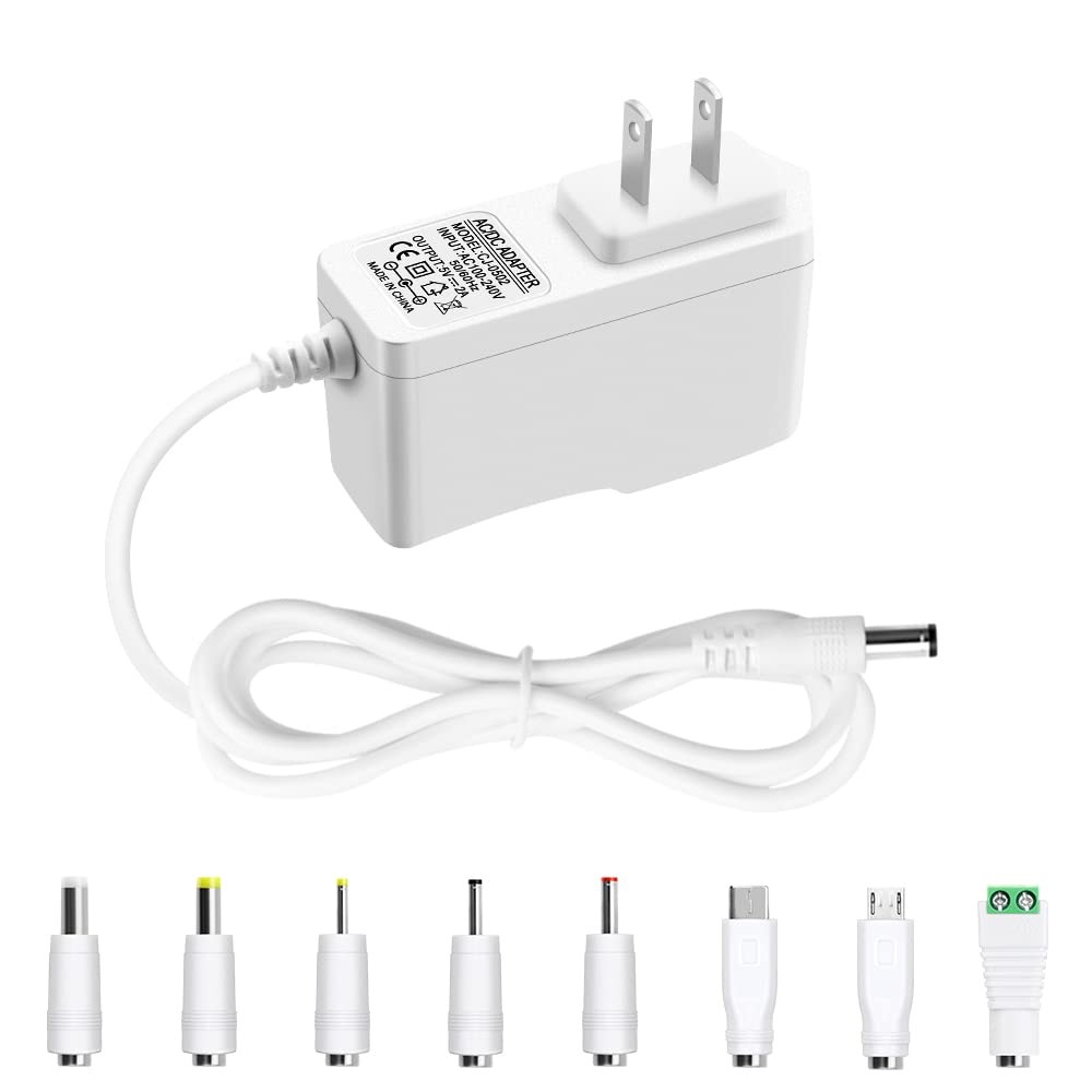 5V 2A DC Power Supply Adapter AC/DC Wall Plug Charger 5Volt 2A