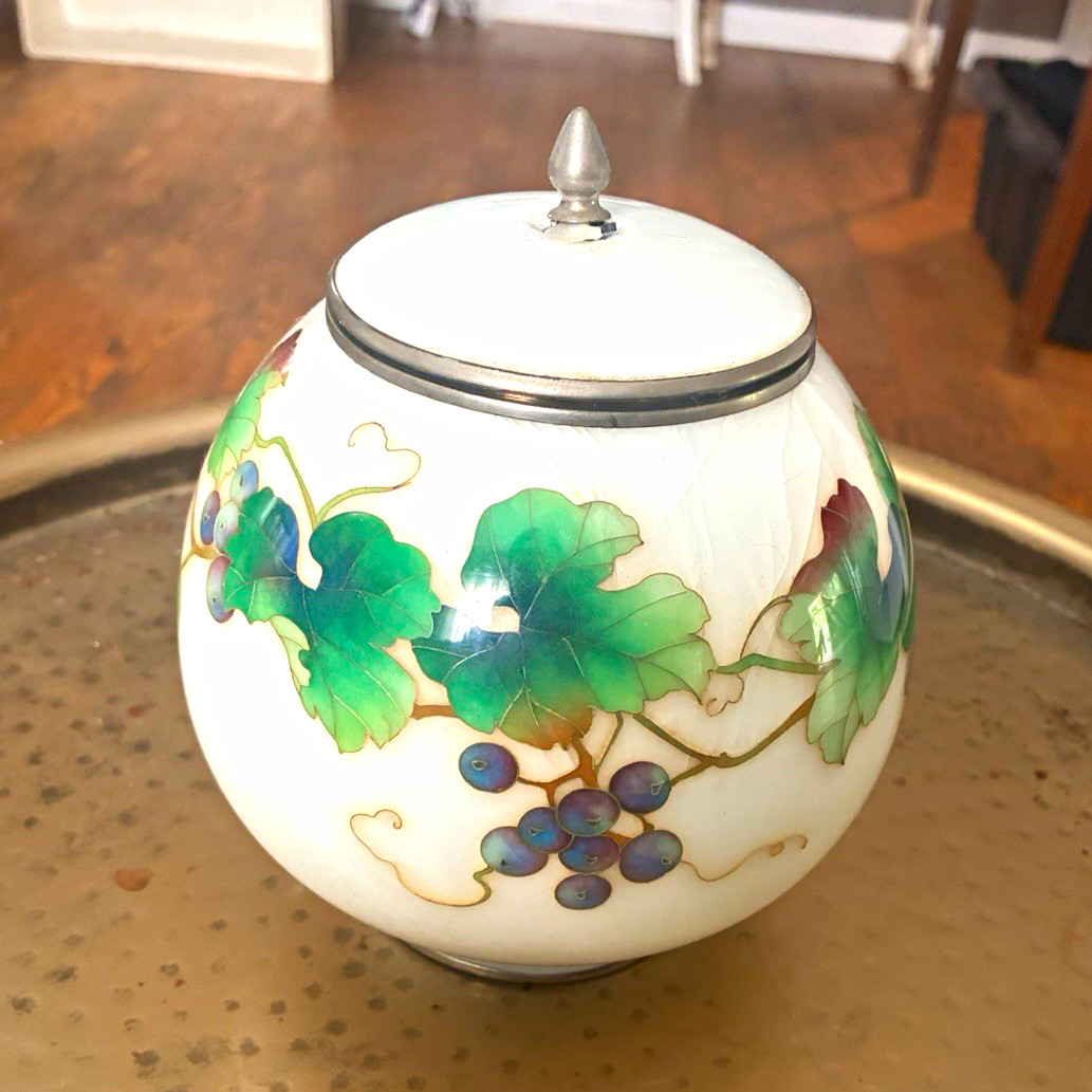 vintage Japanese cloisonné enamel globular 