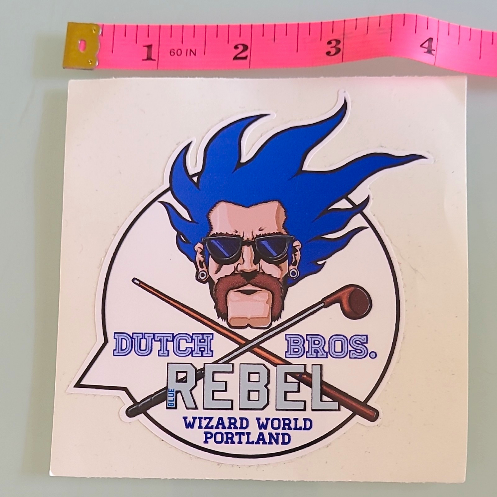 Dutch Bros Brothers Rebel Wizard World Portland Extremely Rare Sticker 