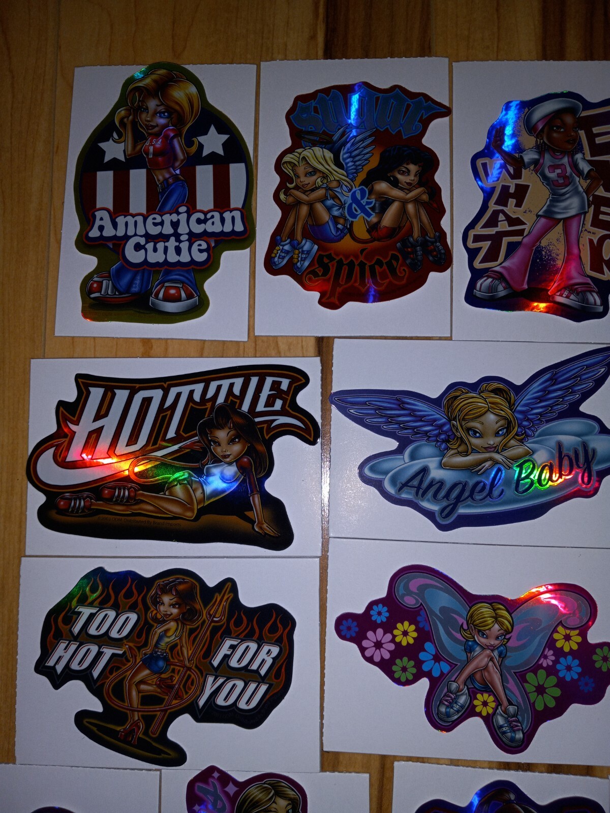 Y2K Girls Vintage Vending Machine Stickers Lot - Full Set Of 15  (Rare)