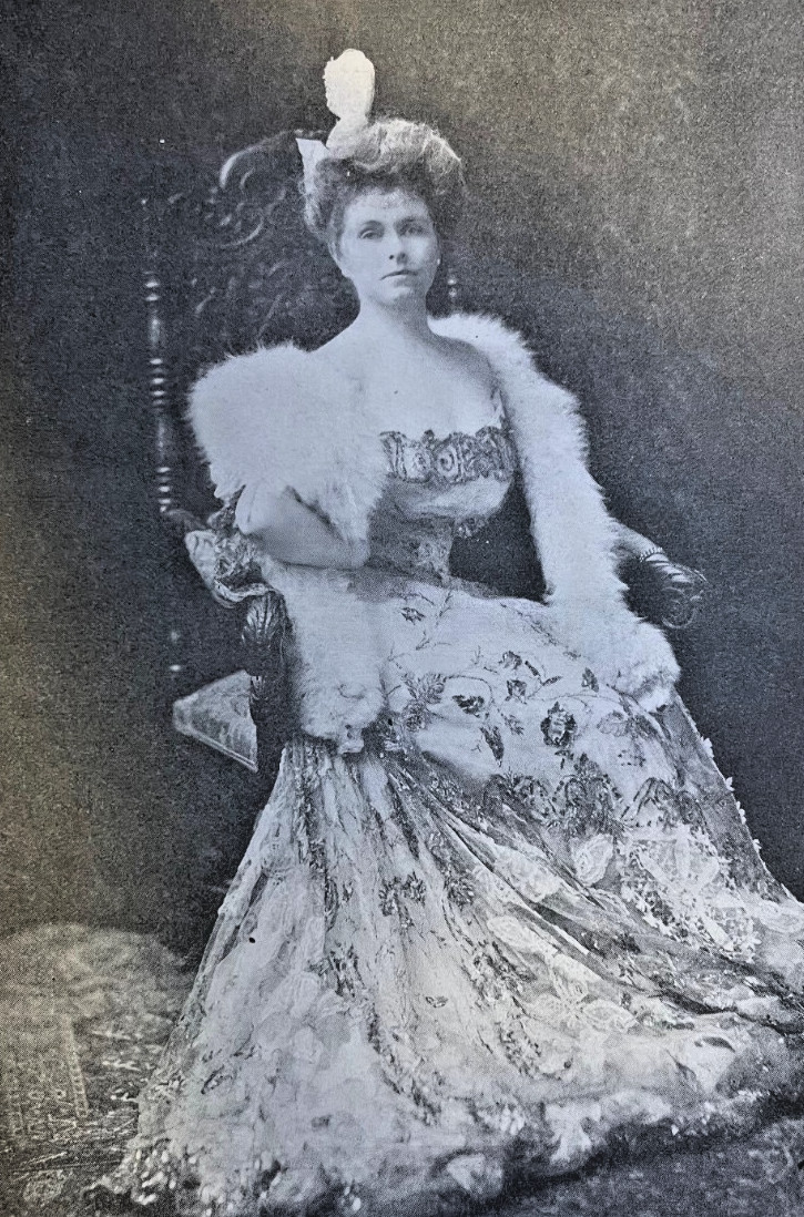 1908 Vintage Magazine Illustration Mrs. Nathaniel Franklin Emmons of Boston