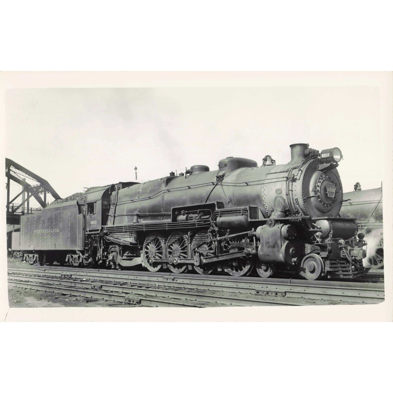RPPC Pennsylvania Railroad Locomotive 6810 M1 Real Photo Postcard