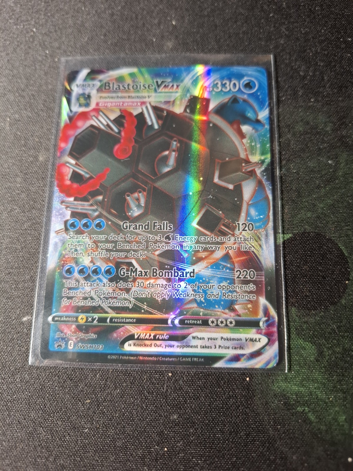 Blastoise VMAX SWSH103 Full Art Holo Ultra Rare Promo Pokemon Card * New *