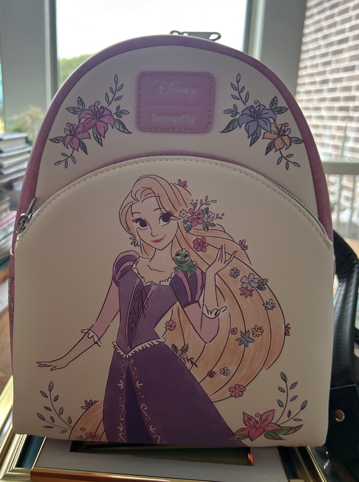Loungefly Rapuzel Tangled Disney Floral Flowers Mini Backpack 32656678 NWT