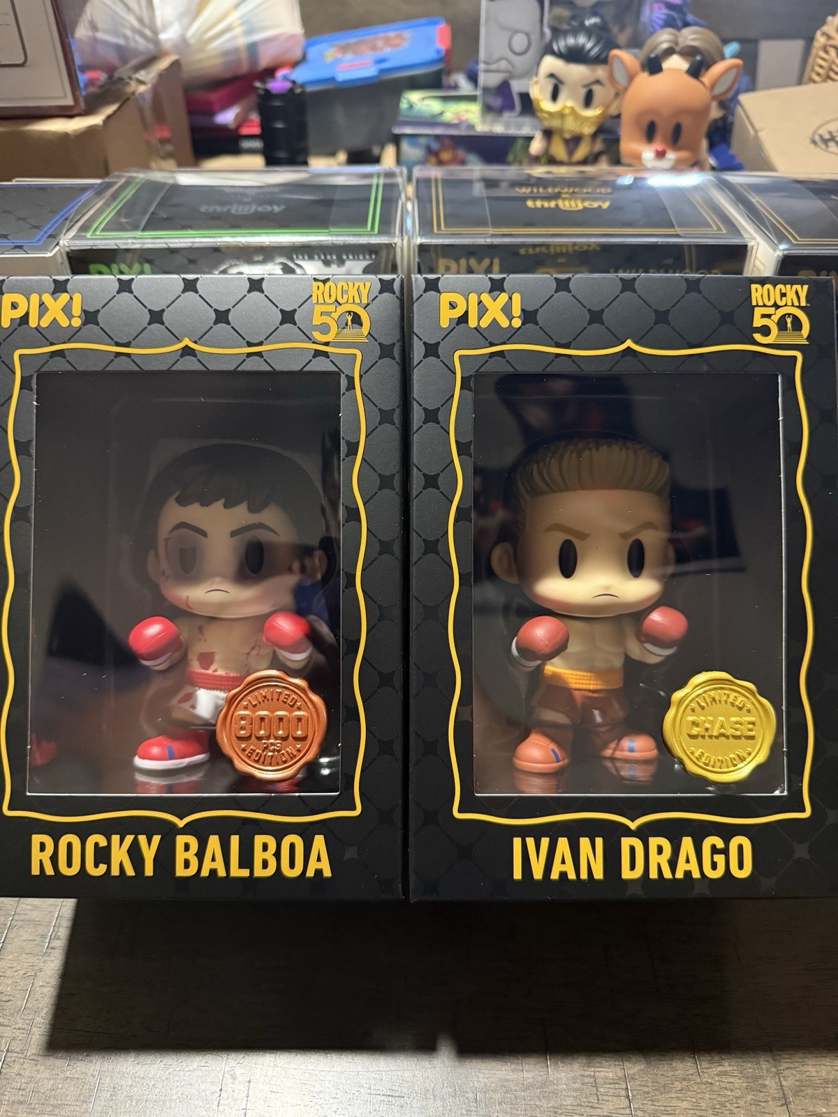 Thrilljoy Pix Rocky 50th Anniversary 2nd Wave Hero/Chase Set. IVAN DRAGO