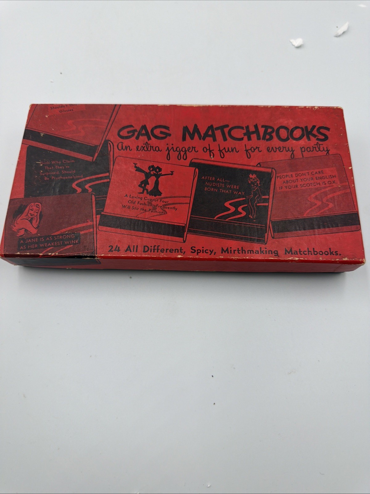 Vintage Box of 3 Unused Gag Matchbooks Fun for Party  RARE