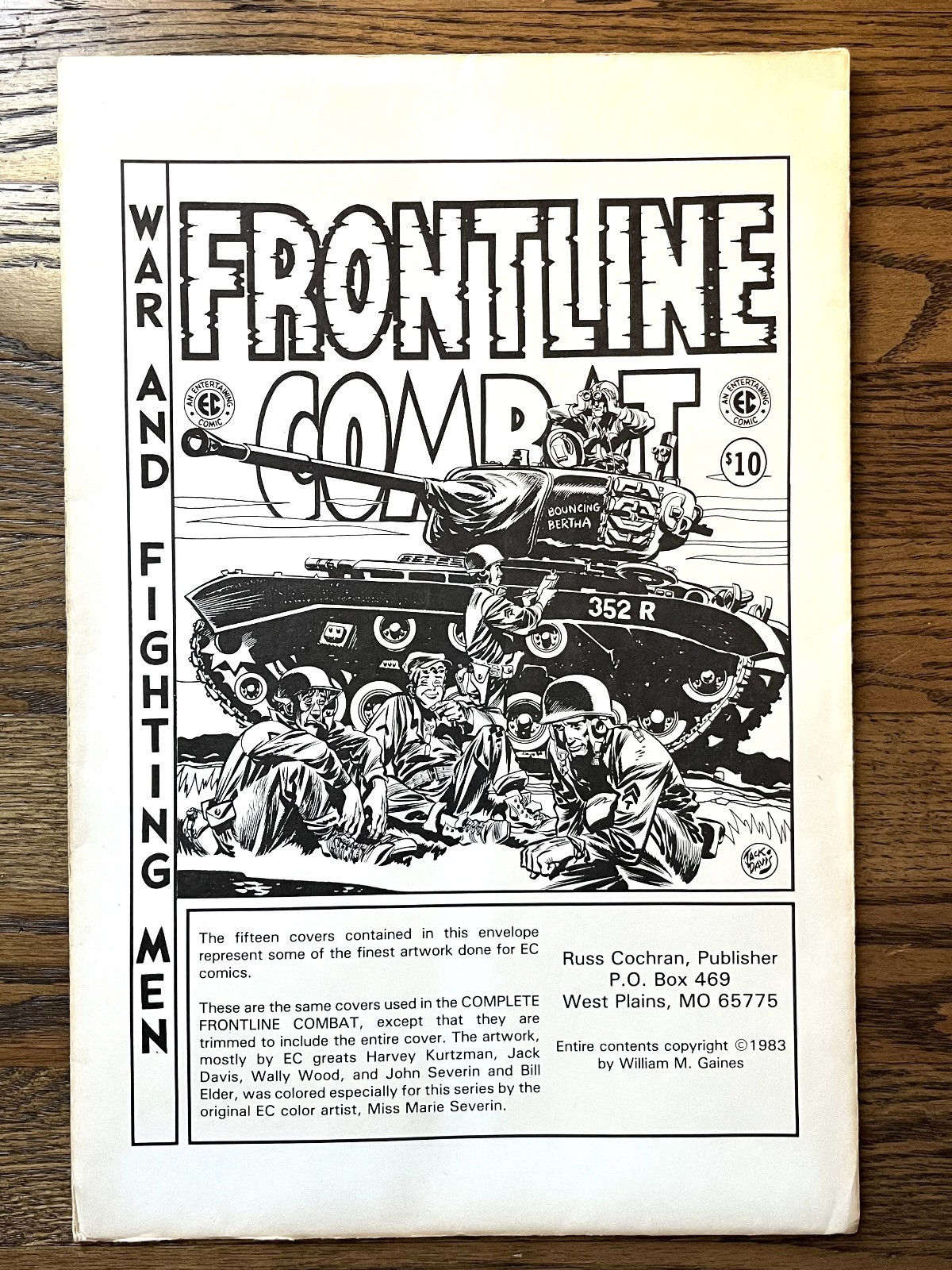 EC Comics Frontline Combat Cover Portfolio – Russ Cochran 1983 (15 Prints)