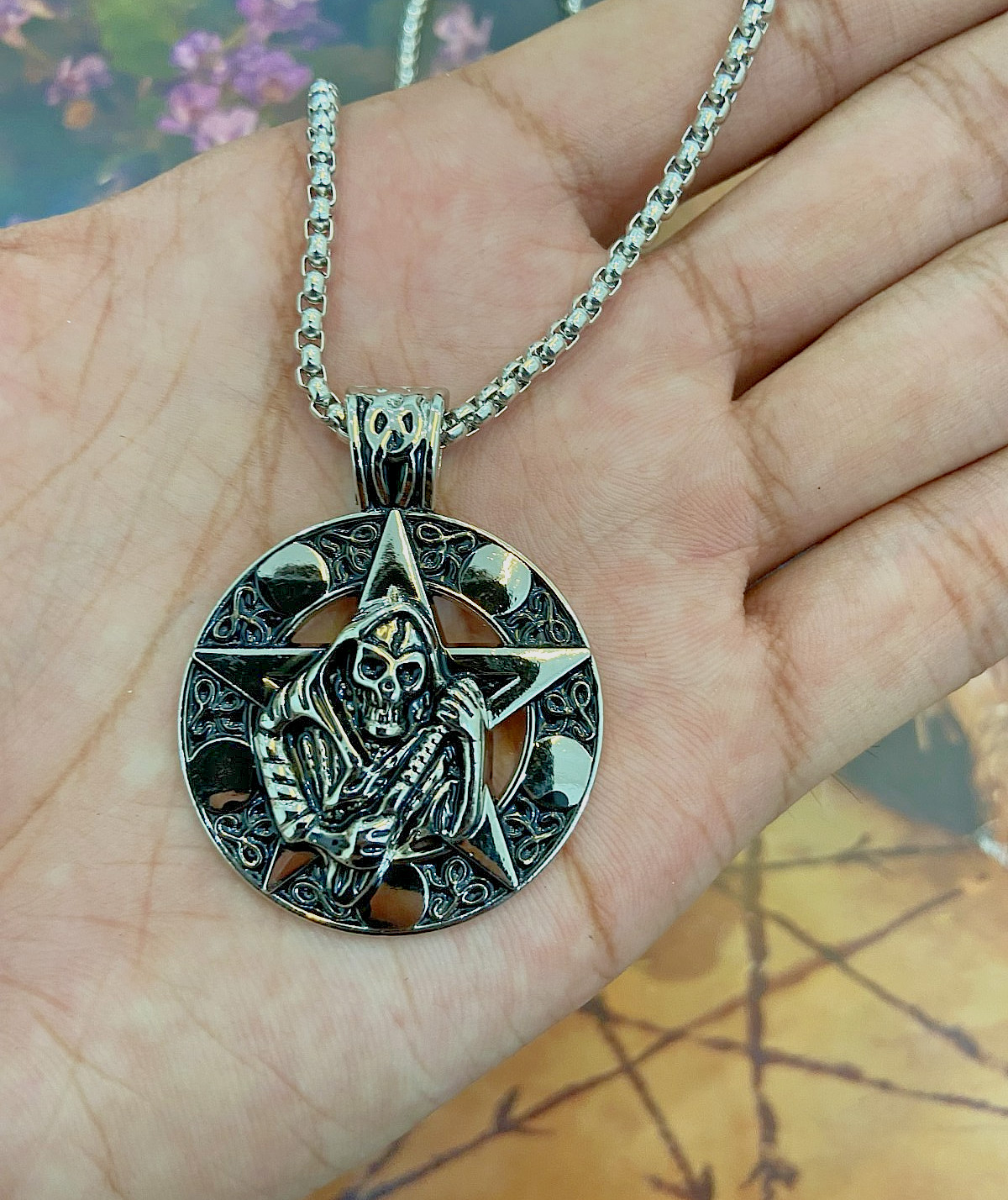 9999X Power Aghori MaaKali Ashta Siddhi Necklace Obtain Occult Psychic Powers A+
