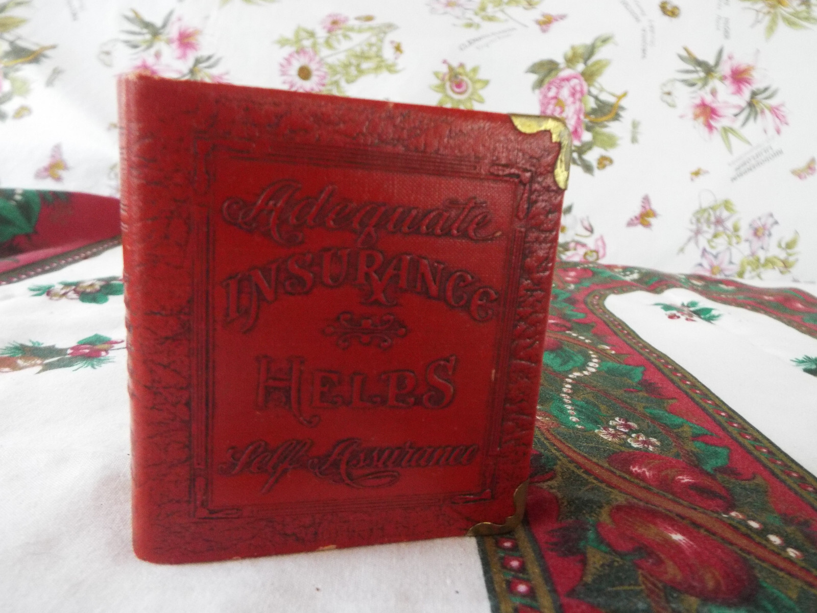 Vintage 1920s ZELL“Adequate Insurance Helps Self Assurance”Thrift Book Coin Bank