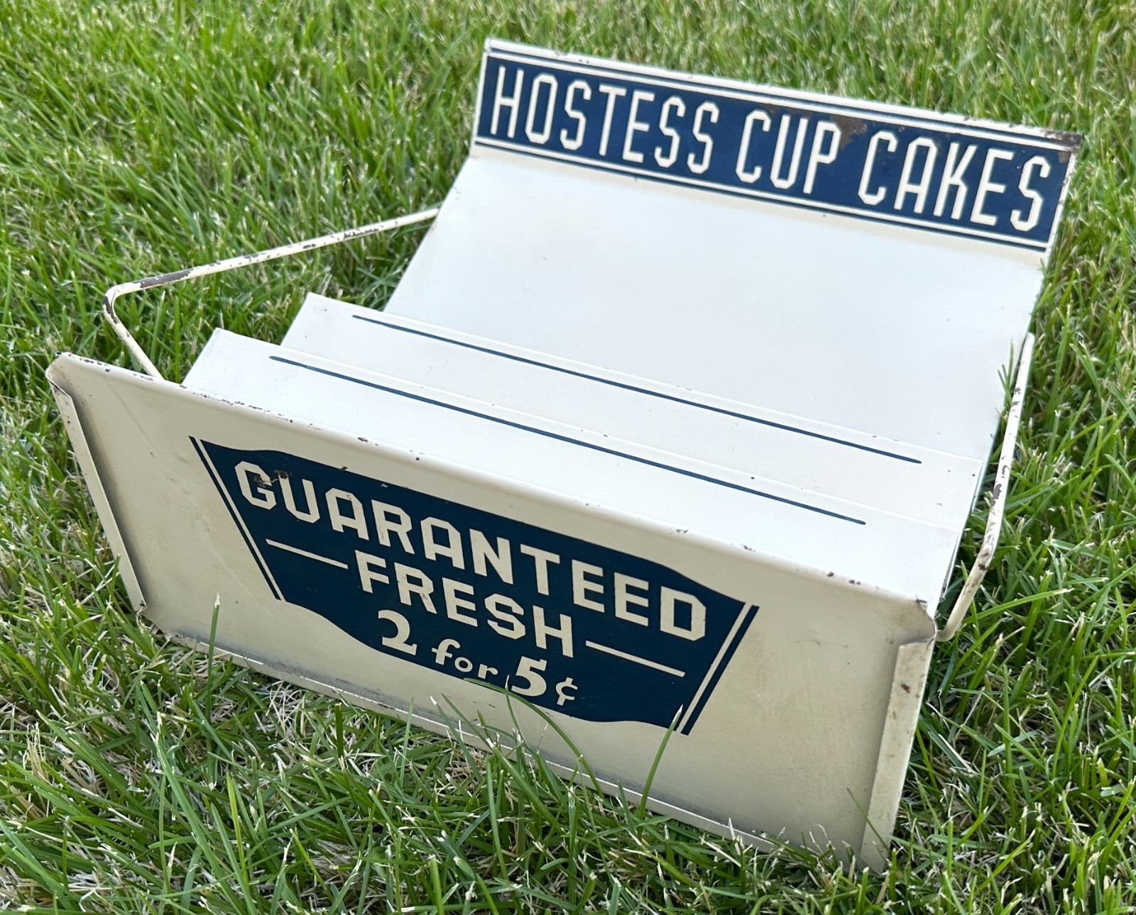 EARLY Vintage HOSTESS CUP CAKES Metal Store Display Rack Stand Advertising RARE