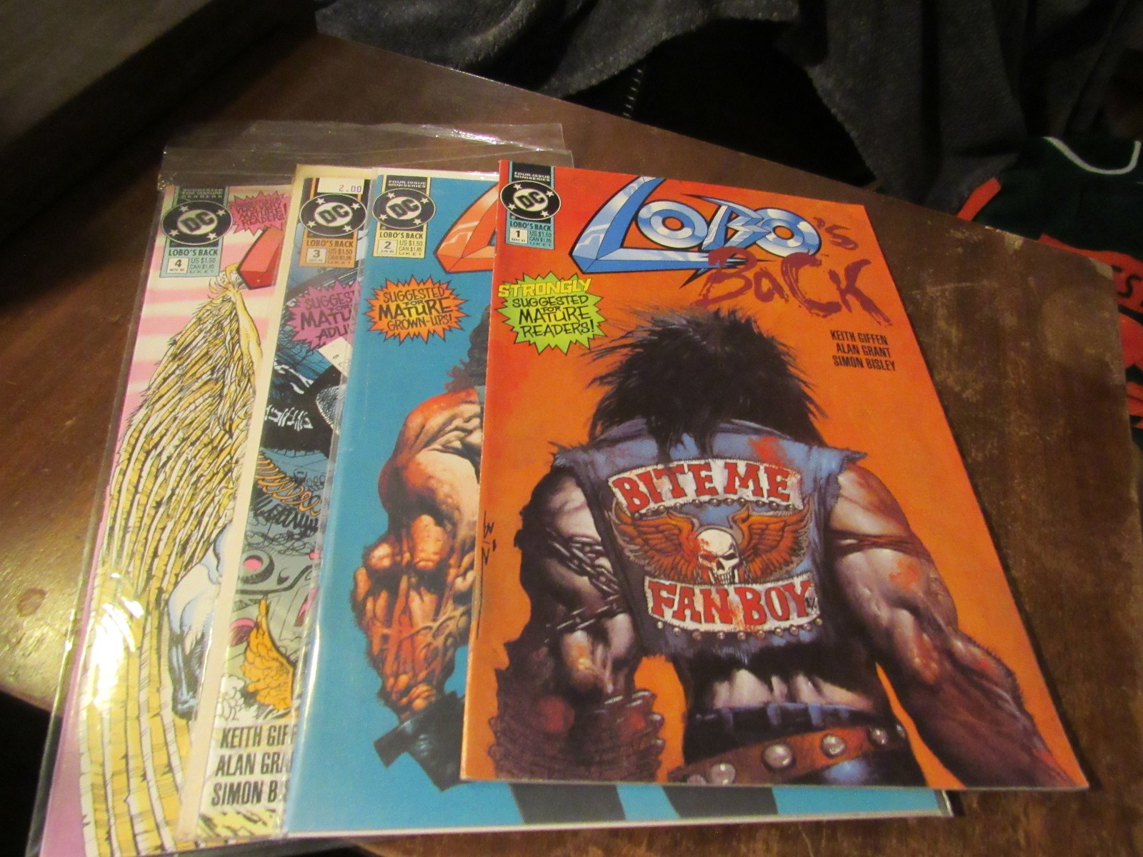 Lobo's Back #1 2 3 4 DC Mini Series Comic Book Set 1-4 Complete 1992