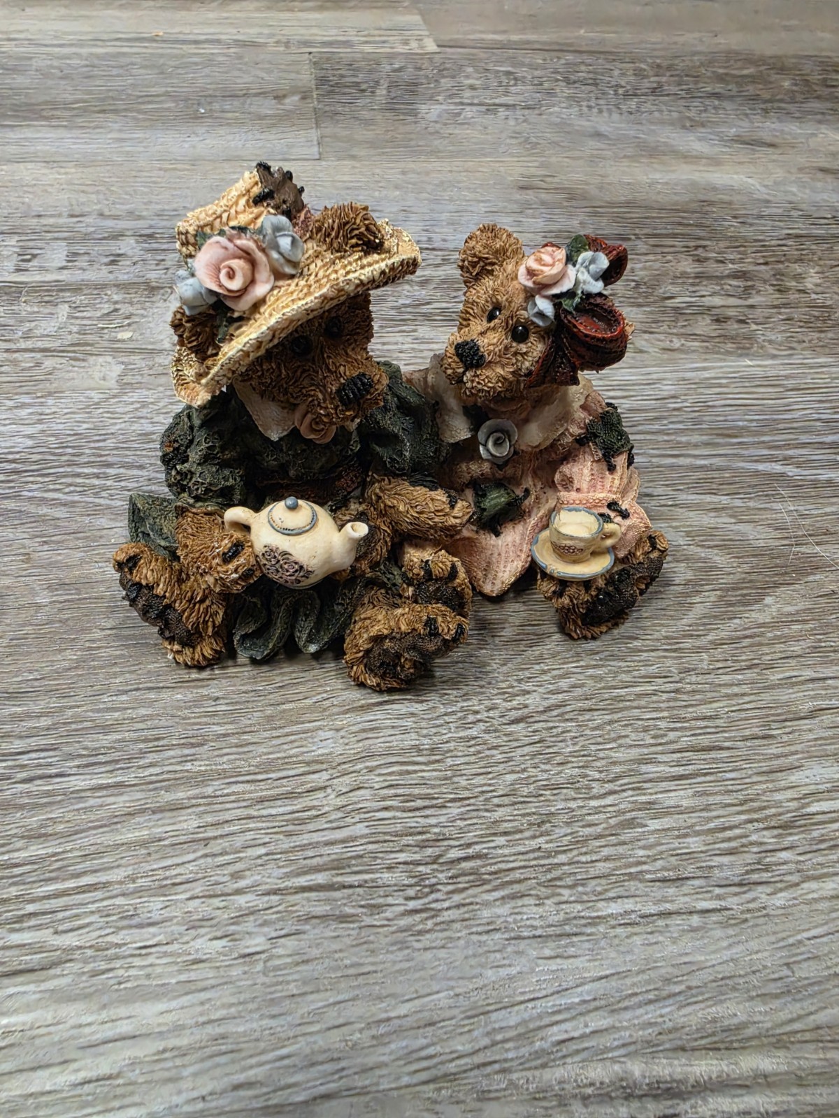 Boyds Bears & Friends Collection Emma & Bailey Afternoon Tea Bear Figurine #2277