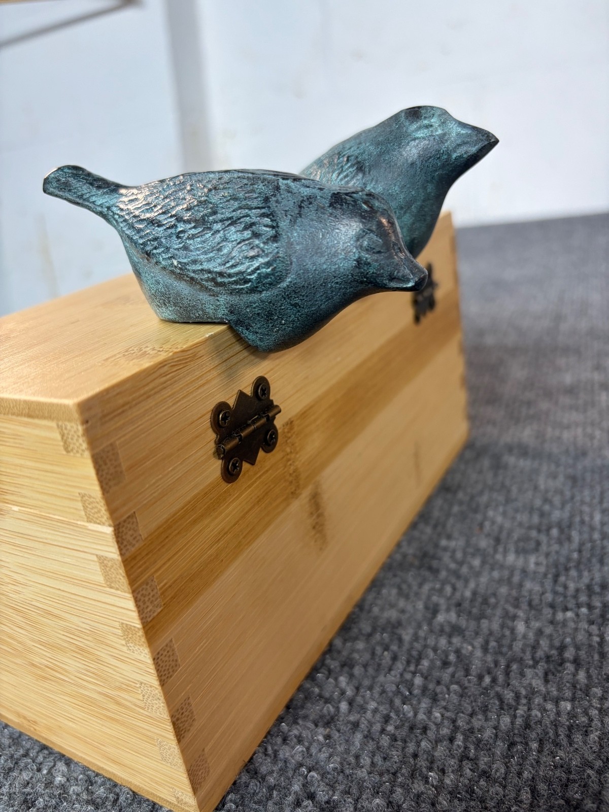 Bird Couple Bronze Garden Sculptures set of 2