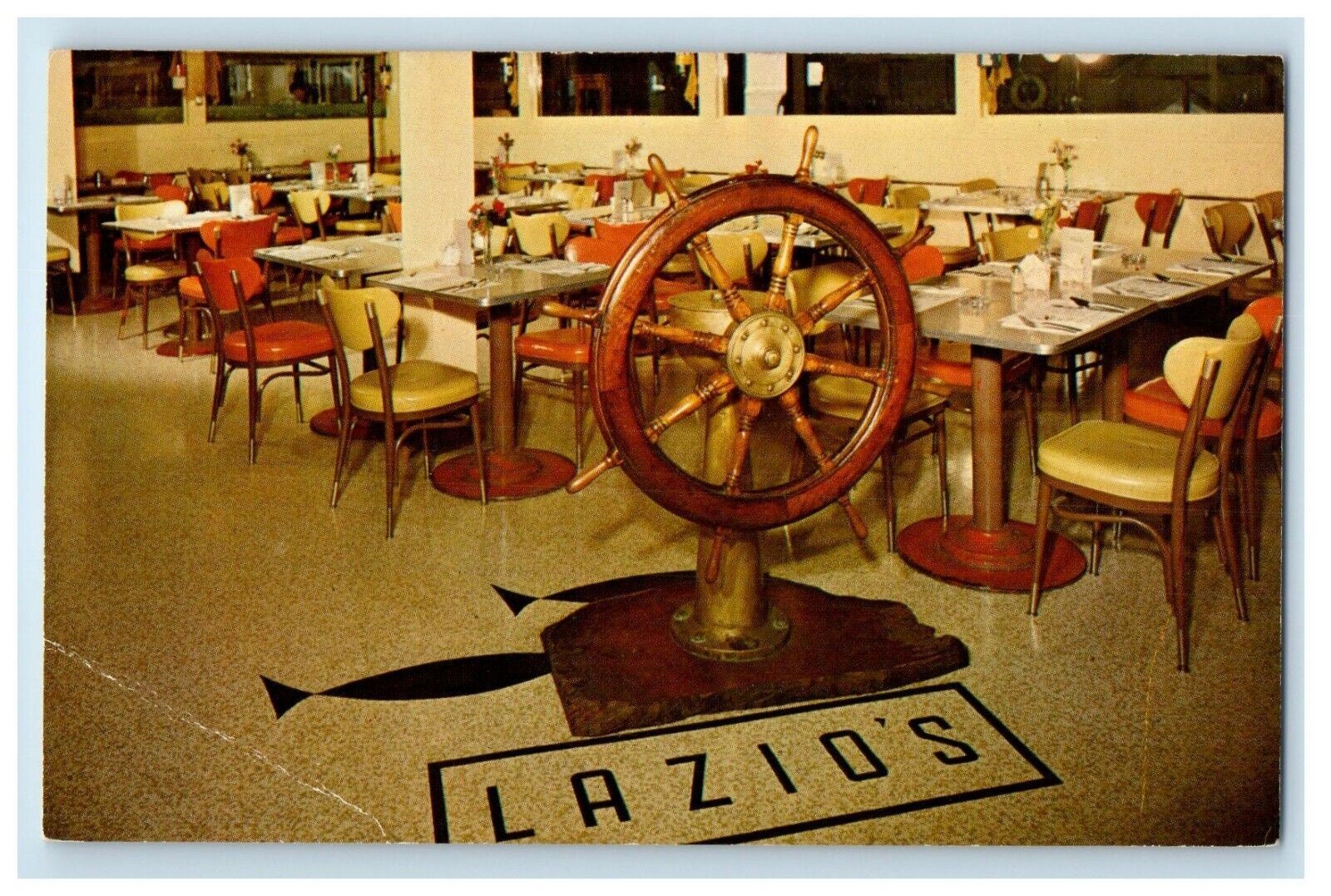 c1960\'s Lazio\'s Seafood Restaurant Nautical Eureka California CA Postcard